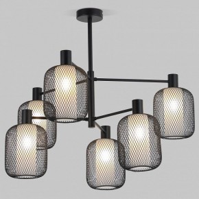 Люстра на штанге Eurosvet Voile 30191/6 черный в Соликамске - solikamsk.mebel24.online | фото