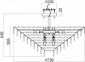 Люстра на штанге Maytoni Mazzo MOD130CL-14G в Соликамске - solikamsk.mebel24.online | фото 4