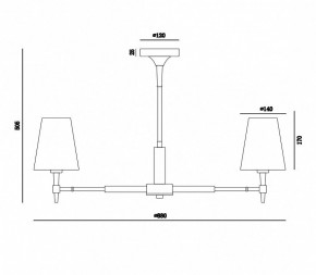 Люстра на штанге Maytoni Zaragoza H001CL-07BS в Соликамске - solikamsk.mebel24.online | фото 4