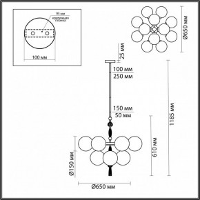 Люстра на штанге Odeon Light Palle 5405/12 в Соликамске - solikamsk.mebel24.online | фото 4