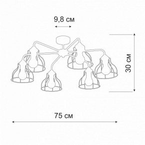 Люстра на штанге Vitaluce V3102 V3102-0/6PL в Соликамске - solikamsk.mebel24.online | фото 2