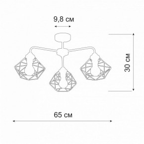 Люстра на штанге Vitaluce V4258 V4258-0/3PL в Соликамске - solikamsk.mebel24.online | фото 2