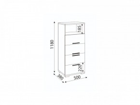 Мармарис (гостиная) М10 Комод малый в Соликамске - solikamsk.mebel24.online | фото 2