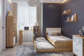 МИЛАН Детская (Дуб Золотой/Белый матовый) в Соликамске - solikamsk.mebel24.online | фото 47