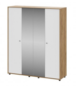 МИЛАН Шкаф четырехстворчатый (Белый Матовый) в Соликамске - solikamsk.mebel24.online | фото