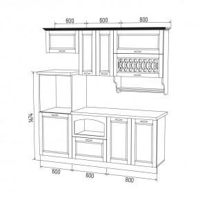 МИЛАНО Кухонный гарнитур 2,0 м Компоновка №3 в Соликамске - solikamsk.mebel24.online | фото 6