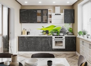Модульная кухня Марбл мрамор дарк в Соликамске - solikamsk.mebel24.online | фото 1