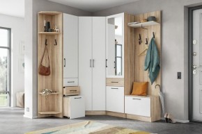 Модульная прихожая Денвер Дуб сонома/Белый в Соликамске - solikamsk.mebel24.online | фото 2