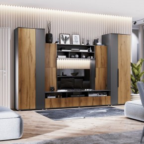 МОНИКА Гостиная 3400 (темно серый) в Соликамске - solikamsk.mebel24.online | фото 1