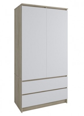 МОРИ МШ 900.1 Шкаф с 2-мя дв. и 2-мя ящ. (Дуб Сонома/Белый) в Соликамске - solikamsk.mebel24.online | фото 1