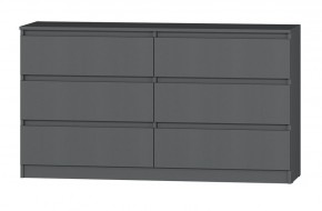 МС "Хилтон" Комод №5 1400 (6 ящ.) графит в Соликамске - solikamsk.mebel24.online | фото