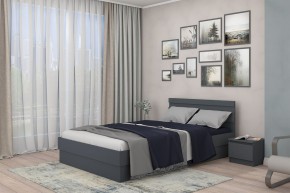 МС "Хилтон" Кровать 1,4 (графит) в Соликамске - solikamsk.mebel24.online | фото