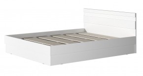 МС "Хилтон" Кровать 1,6 (Белый текстурный) в Соликамске - solikamsk.mebel24.online | фото 2