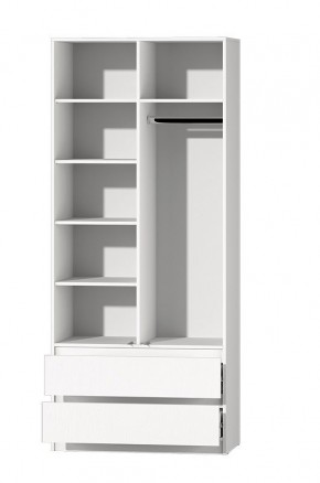 МС "Хилтон" Шкаф №3 900 (Белый текстурный) в Соликамске - solikamsk.mebel24.online | фото 3