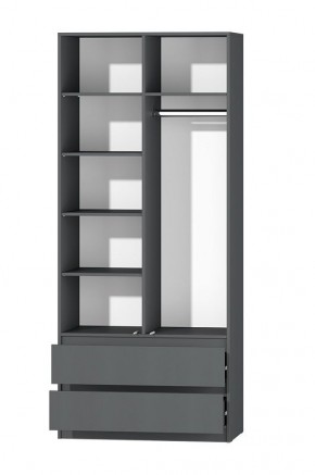 МС "Хилтон" Шкаф №3 900 (Графит) в Соликамске - solikamsk.mebel24.online | фото 3