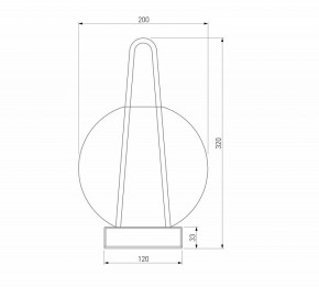 Настольная лампа декоративная Eurosvet Frasco 80507/1 черный в Соликамске - solikamsk.mebel24.online | фото 3