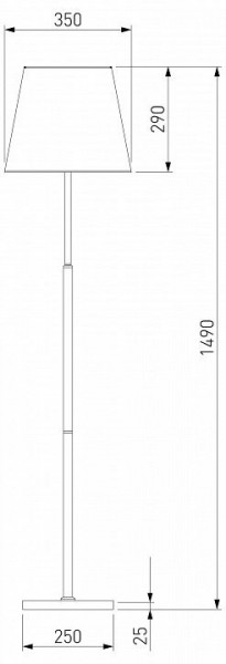 Настольная лампа декоративная Eurosvet Ozark 01156/1 латунь в Соликамске - solikamsk.mebel24.online | фото 2