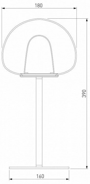 Настольная лампа декоративная Eurosvet Twice 90326/1 черный в Соликамске - solikamsk.mebel24.online | фото 2