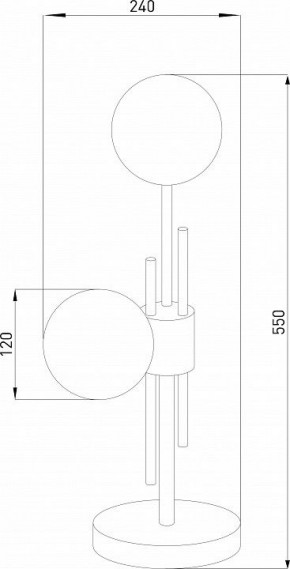Настольная лампа декоративная Eurosvet Volver 01383/2 латунь в Соликамске - solikamsk.mebel24.online | фото 4