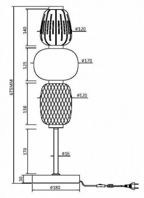 Настольная лампа декоративная Maytoni Pattern MOD267TL-L28CH3K в Соликамске - solikamsk.mebel24.online | фото 4
