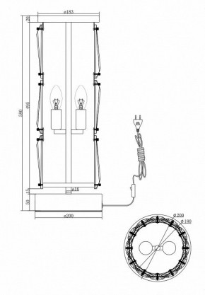 Настольная лампа декоративная Maytoni Puntes MOD043TL-02CH в Соликамске - solikamsk.mebel24.online | фото 4