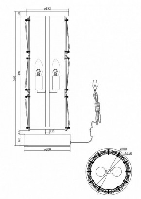 Настольная лампа декоративная Maytoni Puntes MOD043TL-02G в Соликамске - solikamsk.mebel24.online | фото 3