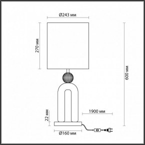 Настольная лампа декоративная Odeon Light Bagel 5410/1T в Соликамске - solikamsk.mebel24.online | фото 4