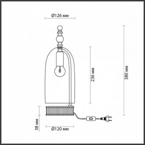 Настольная лампа декоративная Odeon Light Bell 4892/1T в Соликамске - solikamsk.mebel24.online | фото 6