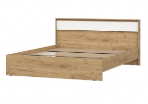 НЕКСТ 1 Кровать двойная (1.6х2.0) Дуб Золотой/Белый в Соликамске - solikamsk.mebel24.online | фото