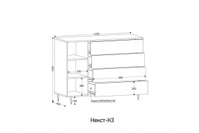 НЕКСТ - К3 Комод в Соликамске - solikamsk.mebel24.online | фото 2