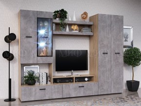 Нэнси New Пенал (ЛДСП) Бетон светлый/Сонома в Соликамске - solikamsk.mebel24.online | фото 3