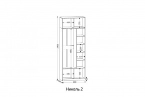 НИКОЛЬ 2 шкаф 2-х створчатый в Соликамске - solikamsk.mebel24.online | фото 3