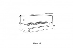 НИЛЬС - 3 Кровать с ортопедом 900 в Соликамске - solikamsk.mebel24.online | фото 2