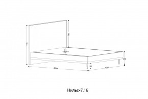 НИЛЬС - 7.16 Кровать с ортопедом 1600 в Соликамске - solikamsk.mebel24.online | фото 2