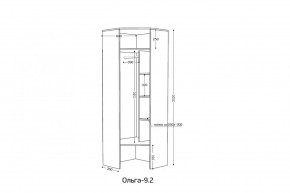 ОЛЬГА 9.2 Шкаф угловой с зеркалом в Соликамске - solikamsk.mebel24.online | фото 2