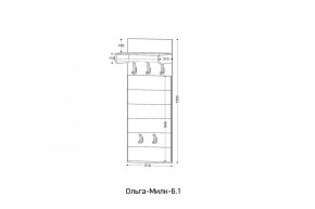 ОЛЬГА-МИЛК 6.1 Вешало настенное в Соликамске - solikamsk.mebel24.online | фото 2