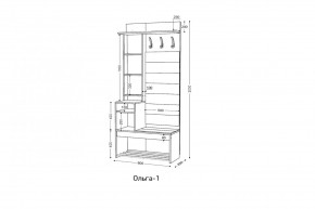 ОЛЬГА Прихожая (модульная) в Соликамске - solikamsk.mebel24.online | фото 3