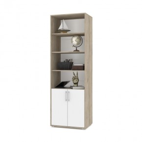 ОЛИВИЯ О21 Шкаф-стеллаж (дуб серый/белый) в Соликамске - solikamsk.mebel24.online | фото