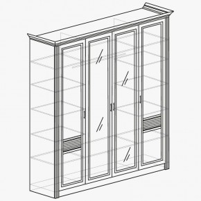 ОРЛЕАН Спальный гарнитур (модульный) ясень белый в Соликамске - solikamsk.mebel24.online | фото 5