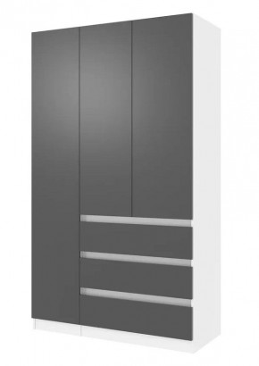 Парус Шкаф 3-х ств. 1200 (Белый/Графит) в Соликамске - solikamsk.mebel24.online | фото