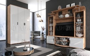 Пенал Виста (Белый глянец/Дуб крафт) в Соликамске - solikamsk.mebel24.online | фото 3