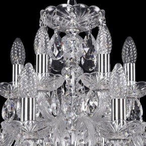 Подвесная люстра Bohemia Ivele Crystal 1402 1402/12+6/240/Ni в Соликамске - solikamsk.mebel24.online | фото 4