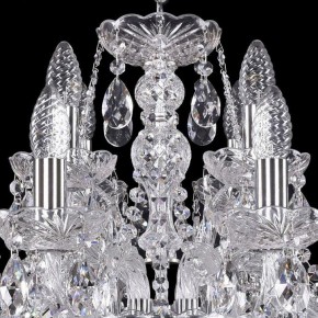 Подвесная люстра Bohemia Ivele Crystal 1411 1411/8+4/195/Ni в Соликамске - solikamsk.mebel24.online | фото 4