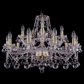 Подвесная люстра Bohemia Ivele Crystal 1413 1413/10+5/300/G/Balls в Соликамске - solikamsk.mebel24.online | фото