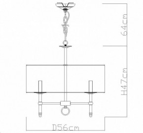 Подвесная люстра Divinare Candela 1162/01 LM-5 в Соликамске - solikamsk.mebel24.online | фото 4