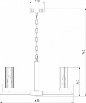 Подвесная люстра Eurosvet Arganie 60133/6 латунь в Соликамске - solikamsk.mebel24.online | фото 6