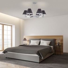 Подвесная люстра Eurosvet Peony 60136/6 хром/графит в Соликамске - solikamsk.mebel24.online | фото 4