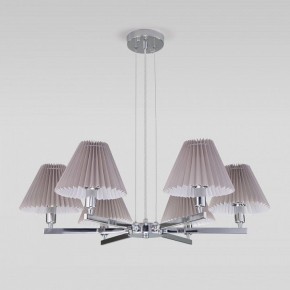 Подвесная люстра Eurosvet Peony 60136/6 хром/серый в Соликамске - solikamsk.mebel24.online | фото 4
