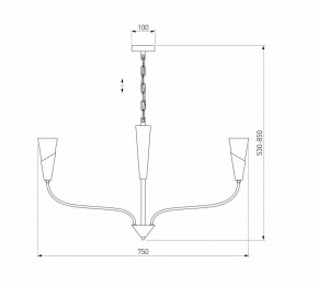 Подвесная люстра Eurosvet Rhyton 60167/6 латунь в Соликамске - solikamsk.mebel24.online | фото 5