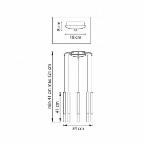 Подвесная люстра Lightstar Tubo L5T747137 в Соликамске - solikamsk.mebel24.online | фото 3